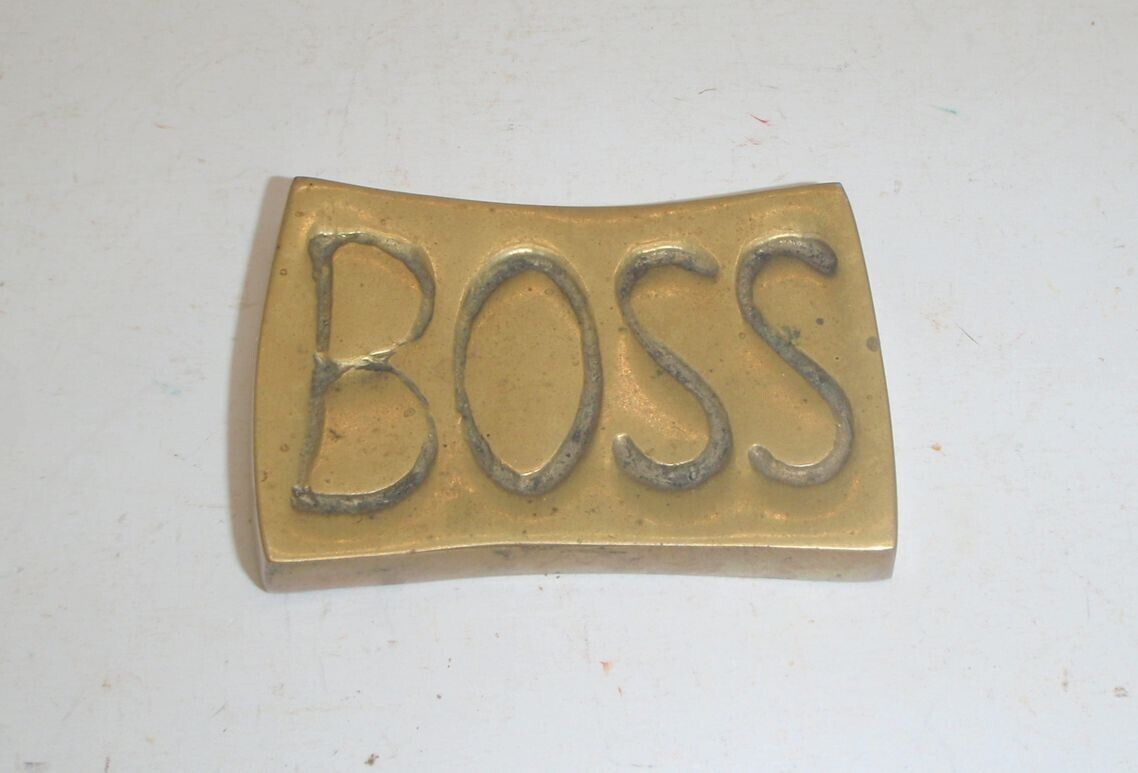 Boss Metal Plate Plaque - $8.99