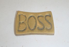 Boss Metal Plate Plaque - £7.17 GBP