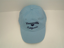 Vacaville Calfornia blue heart adjustable hat baseball cap - £15.88 GBP