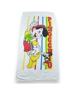 Vtg Walt Disney Pinocchio Beach Bath Towel By Franco 25x50” Multicolor S... - £21.08 GBP