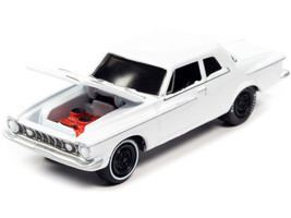 1962 Plymouth Savoy Max Wedge Alpine White Classic Gold Collection Series Limite - £15.55 GBP