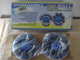 PYRAMID CRYSTAL 4&quot; TWO WAY 180 WATTS COAXIAL SPEAKERS - £27.49 GBP