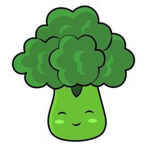 Cute Broccoli Vinyl Decal Sticker UV &amp; Water Proof Gift Laptop Car Bumpe... - $109.97 MXN