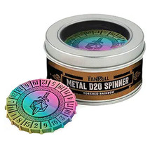 MDG Metal d20 Spinner - Torched Rainbow - $33.17