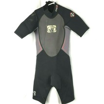 Body Glove Pro 3 2.1 Kids Shorty Wetsuit Size 8 Youth Jrs Black Gray Surfing - $26.87