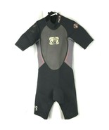Body Glove Pro 3 2.1 Kids Shorty Wetsuit Size 8 Youth Jrs Black Gray Sur... - £21.00 GBP