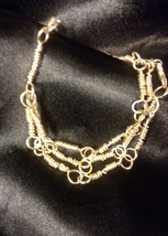Bracelet - 3-Strand Gold-Filled, Closed-Loop Bracelet - Graceful and Affordable - £19.66 GBP