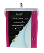 EVA Shower Curtain Liner Water-Resistant Metal Grommets  72&quot; x 72&quot; Hot Pink - $9.89