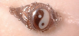 Sterling Silver Yin Yang Ring Size 9 Marked Band - £21.98 GBP