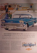 1958 Chevy Impala car Ad mint Chevrolet advertisement - £10.27 GBP