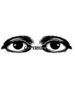 EYES #10 NEW RELEASE NEW mounted rubber stamp - $8.10