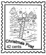 NORTH POLE POSTOID NEW RELEASE mounted rubber stamp - €4,34 EUR