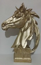 Horse Head Statue Handmade , Champagne - $195.00