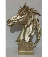 Horse Head Statue Handmade , Champagne - $195.00
