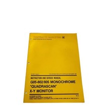 Electrohome Electronics G05-802/805 Monochrome Quadrascan X-Y Service Ma... - $9.46