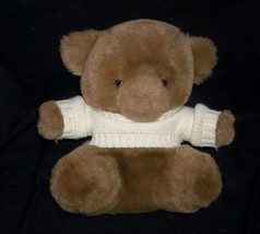 11&quot; Vintage Eden Baby Brown Teddy Bear W/ Sweater Stuffed Animal Plush Toy Lovey - £26.29 GBP