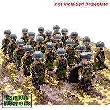 21PCs/set WW2 Army Troops US United States Soldiers With Weapons Minifigures Toy - £22.31 GBP