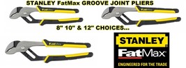 Fat Max Tongue &amp; Groove Joint Plie Rs Straight Jaw 3 Choices 8&quot; 10&quot; Or 12&quot; Stanley - £27.61 GBP+
