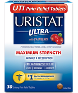 Uristat Ultra UTI Pain Relief Tablets, Fast Urinary 30 Count (Pack of 1) - $251.07 MXN