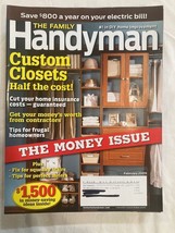 The Family Handyman Magazine, Custom Closets, Feb 2009, Plus More. - $2.96