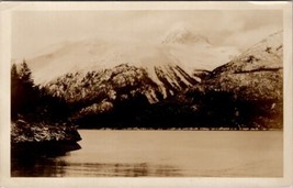 Beautiful Snow Capped Mountains  Scenic View on Lake RPPC Postcard Z24 - £7.82 GBP