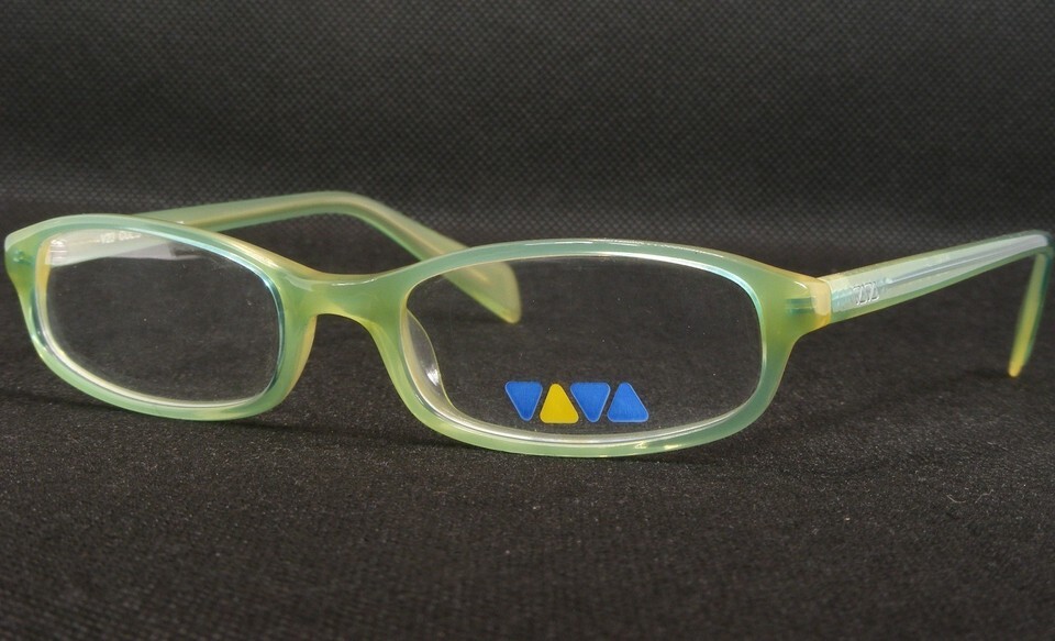 VIVA Eyewear V23 B Blue /Olive Green UNIQUE RARE EYEGLASSES GLASSES 52-1... - $59.40
