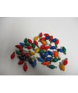 50 Vintage Christmas Lights GE C-7 C7 Bulbs USA Old Tested - €17,19 EUR