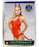 Rubie&#39;s Unisex-Adults Red Sequin Devil Accessory Kit~One Size~Halloween~... - $189.87 MXN