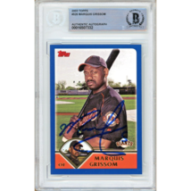 Marquis Grissom SF Giants Auto 2003 Topps Baseball Card #526 BAS Autogra... - $79.99