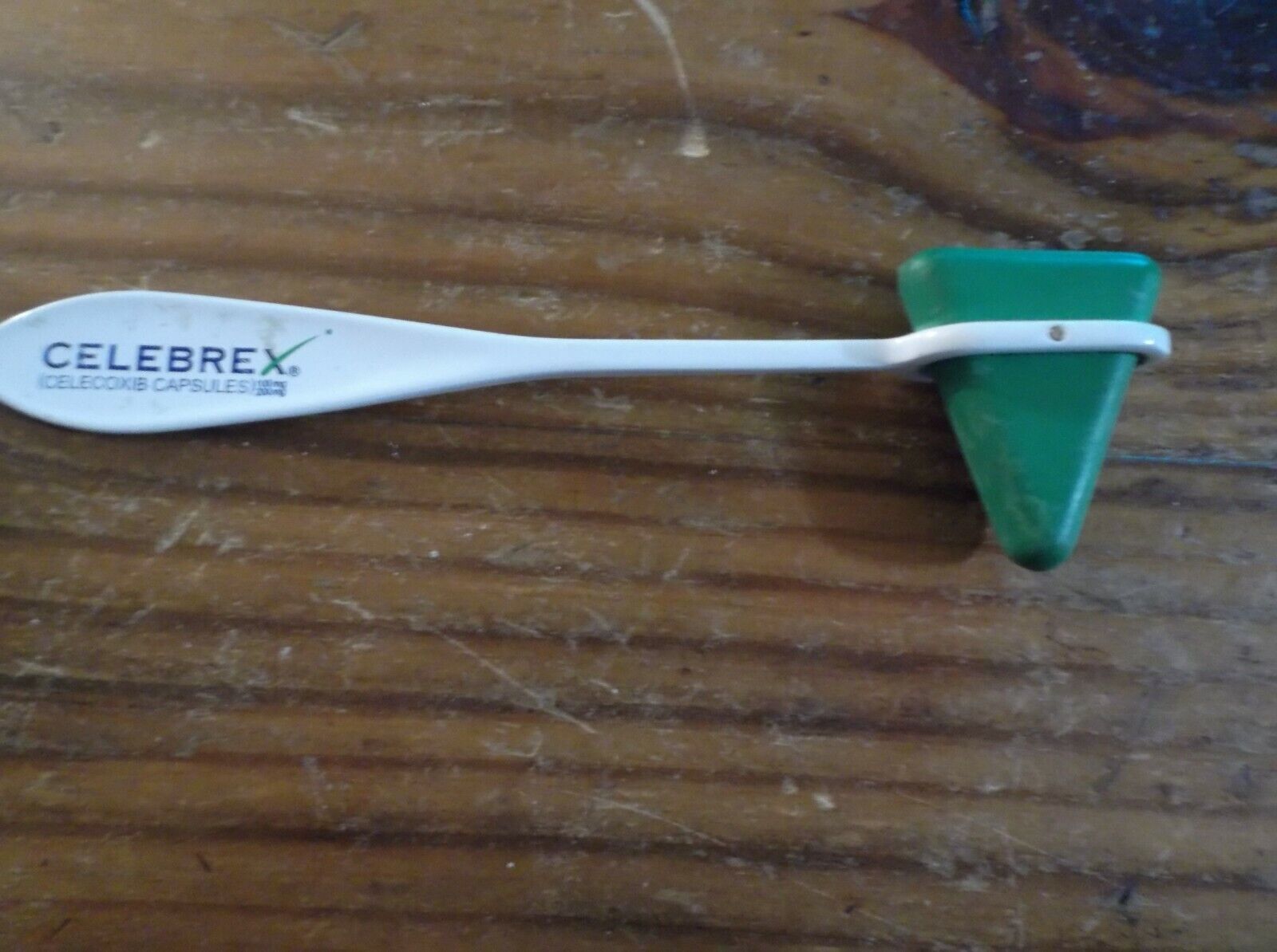 Medical Plexor Hammer (Green, White Handle) Celebrex On Handle - $6.65