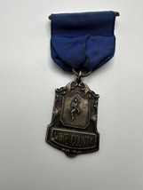 Antique Lake County Illinois Track and Field Broad Jump Blue Ribbon Award - £18.99 GBP