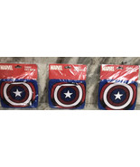 Captain America Marvel Adult Lot Of 3 Fabric Face Mask Red/White/Blue NE... - £11.75 GBP