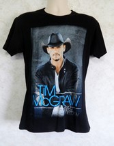 Concert Tour Tim McGraw 2013 Tee Shirt Next Level Brand Black Men&#39;s Size Small - £16.70 GBP