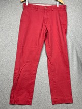 Polo Ralph Lauren Bedford Chino Straight Fit Twill Pants Salmon Red Mens... - £24.36 GBP