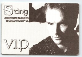 Sting Backstage Pass 1996 World Tour Vintage VIP Pop Rock Police Cloth Black - £8.54 GBP