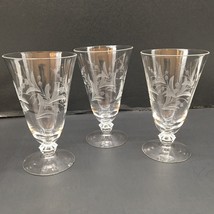 Lot 3 Cynthia by Fostoria Crystal Iced Tea Glassware  6” 1938-1965 HTF R... - $25.50