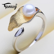 Ing silver ring pink vintage boho promise wave dainty freshwater pearl adjustable rings thumb200