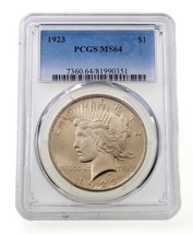 1923 S $1 Argent Paix Dollar Classé Par PCGS Comme MS-64 - $124.95