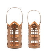Punched Metal House Lantern (Set of 2) - $81.36 CAD