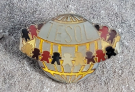 TESOL Teaching English as Foreign Language Global Souvenir Vintage Lapel Hat Pin - £5.47 GBP