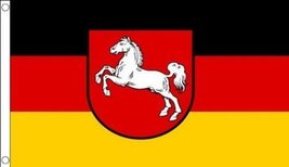 AES 5x8 ft Lower Saxony German Horse Germany Flag Rough Tex Knitted 5&#39;x8&#39; Banner - £31.23 GBP