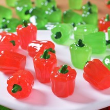 New Fresh Simulated Bell Peppers Realistic Resin Vegetable Decorations - $3.90