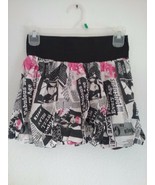 Girl&#39;s French Atmosphere Puffy Print Mini Skirt w/Elastic Waistband Size... - £2.63 GBP