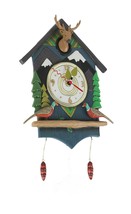Scratch &amp; Dent Allen Designs Mountain Time Lodge Theme Decorative Wall Clock - £51.38 GBP