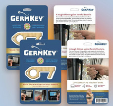 2 pack deal  Germ Key Brass No Touch Hand Tool Door Opener Touch free - - $360.78 MXN
