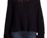 FREE PEOPLE Womens Sweater Pandora Coarse Knitting Black Size S OB766144 - £43.17 GBP