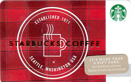 Starbucks 2014 Starbucks On Plaid Collectible Gift Card New No Value - £3.13 GBP