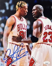 Dennis Rodman Signed Autographed 8x10 Chicago Bulls Photo Jordan Jsa Certified - £73.06 GBP