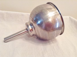 VINTAGE STAINLESS STEEL FUNNEL OIL HEAVY DUTY GAUGE 6&quot; Wide X 9&quot; Tall UN... - €12,69 EUR