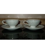 4pc Imperial China W Dalton WHITNEY 5671 Footed Tea Cup &amp; Saucer Set - £23.59 GBP